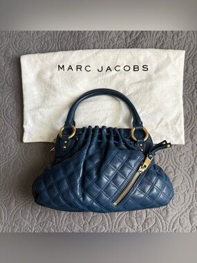 Marc Jacobs Marine Blue Quilted Leather "Cecilia" Bag